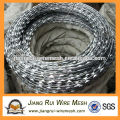 Low carbon high tensile wire hot dipped galvanized razor barbed wire